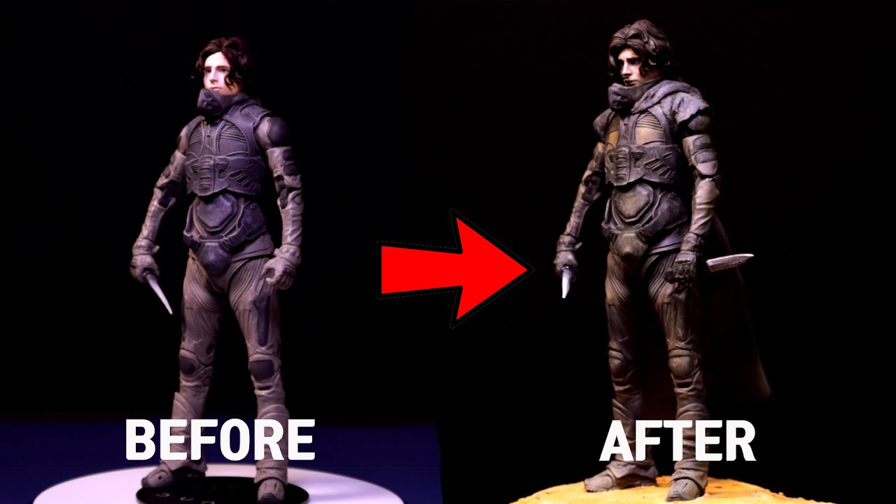 DUNE action figure custom repainting  듄 액션피규어 커스텀 리페인팅