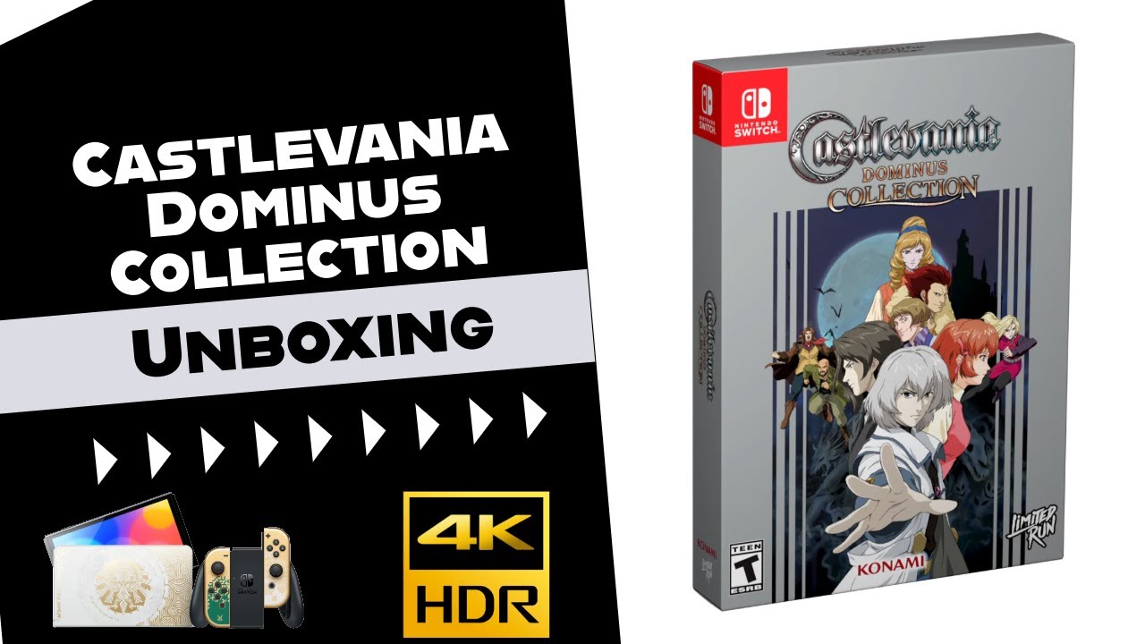 Unboxing Castlevania Dominus Collection Classic Edition en Nintendo Switch | 4K