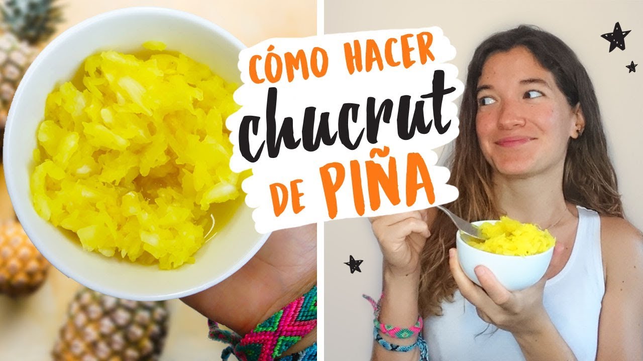 Cómo hacer CHUCRUT con PIÑA, COL y JENGIBRE