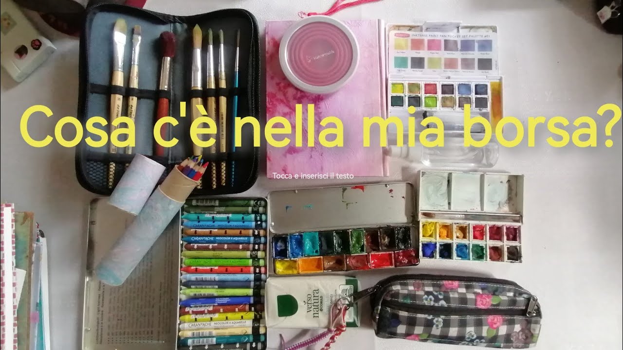 Vi faccio vedere il mio set per dipingere fuori
