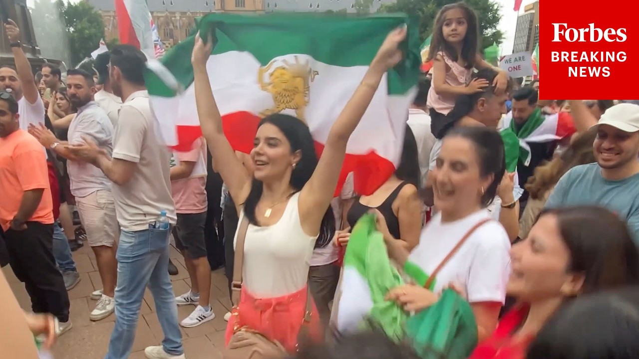 WATCH: Members Of Iranian Community In Sydney, Australia Celebrate U.S.-Israeli Strikes On Iran