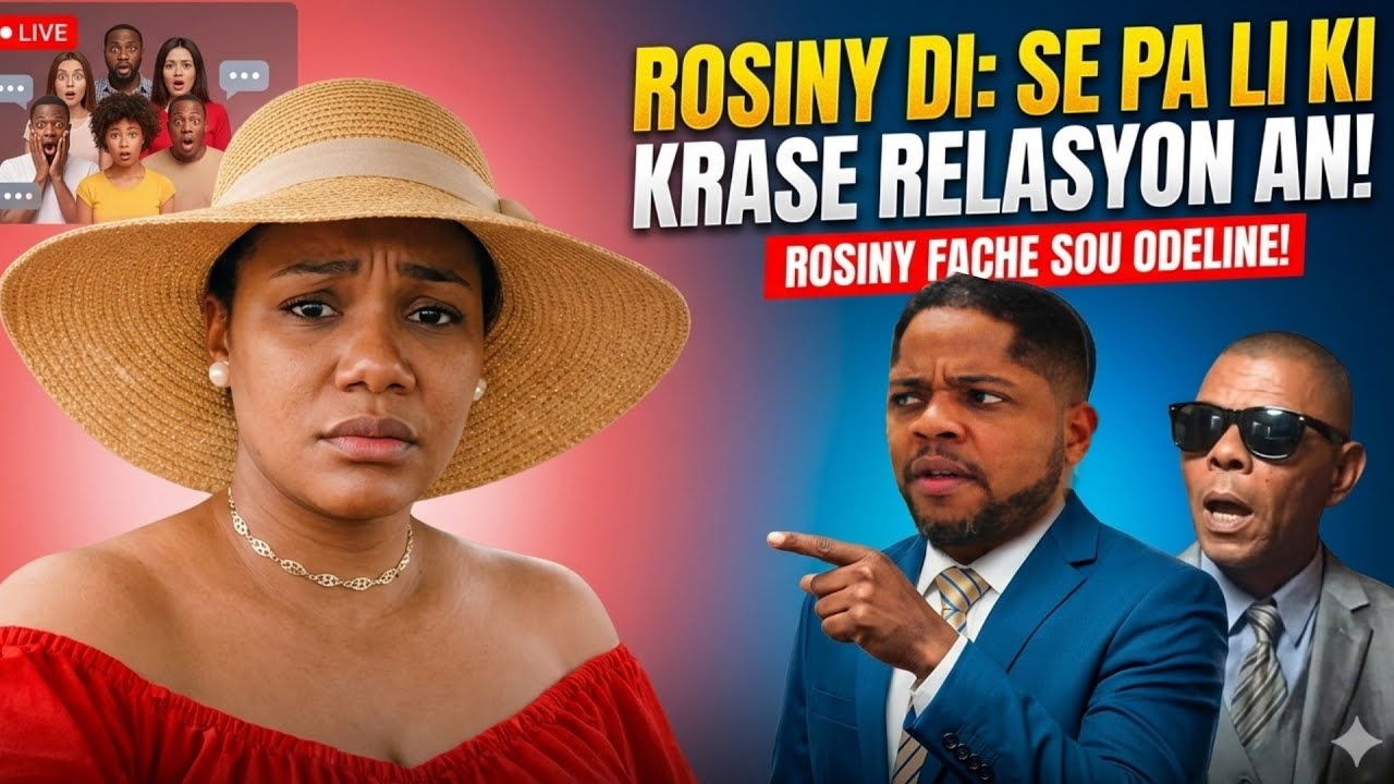 Odeline Mele, Rosiny fè gro deklasyon sou relasyon blan ak Liline nan, Di se pa li ki kraze l