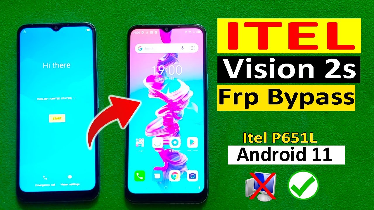 itel Vision 2S frp bypass, itel Vision 2S android 11 frp bypass New Security, itel P561L frp bypass