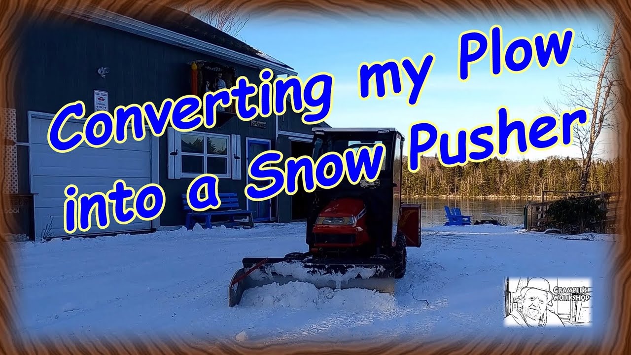 Converting My Plow Into a Snow Pusher