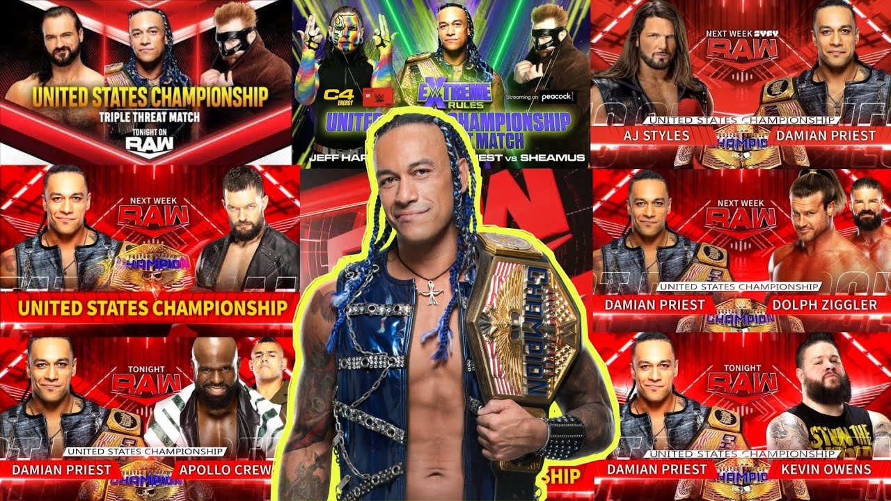 Damien Priest - Every United States Champion Title Defense