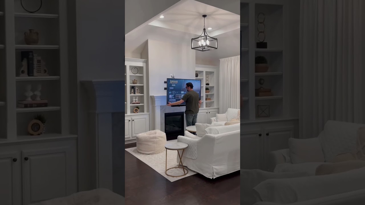 Amazon find: Pull down TV Mount #amazonfinds #amazonmusthave #amazon #tvmount #homeaesthetic #home