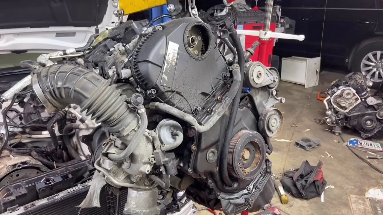 2.0t ENGINE REMOVAL Audi Part 3 TFSI