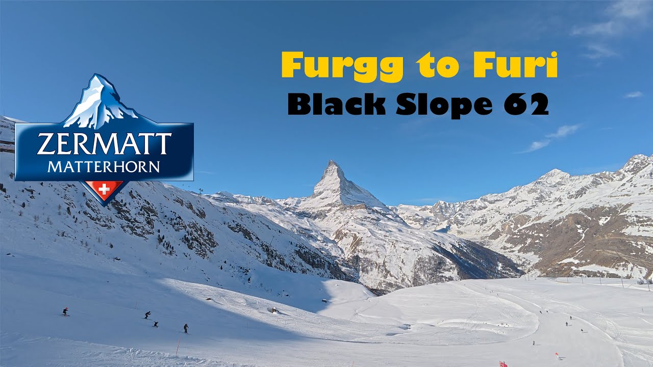 Ski Zermatt- Furgg to Furi - Slope 62.