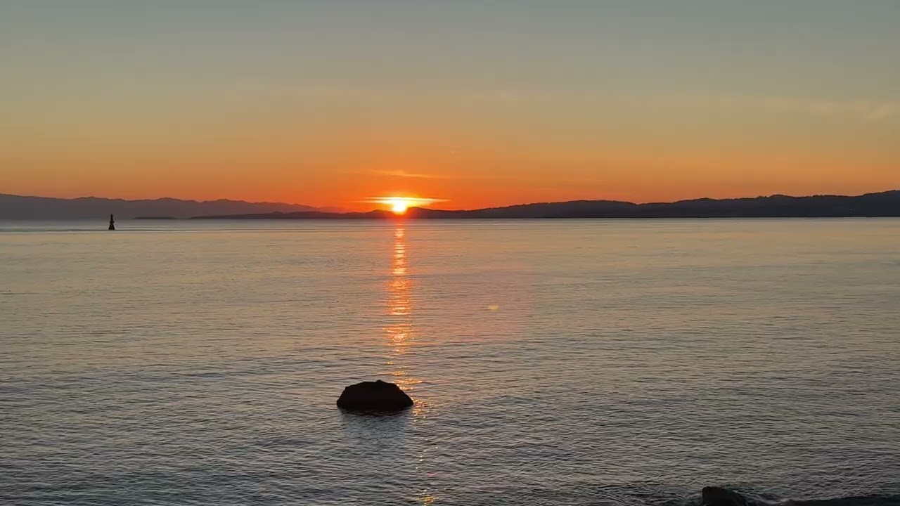 Canada Vancouver Island Victoria Beach sunset 