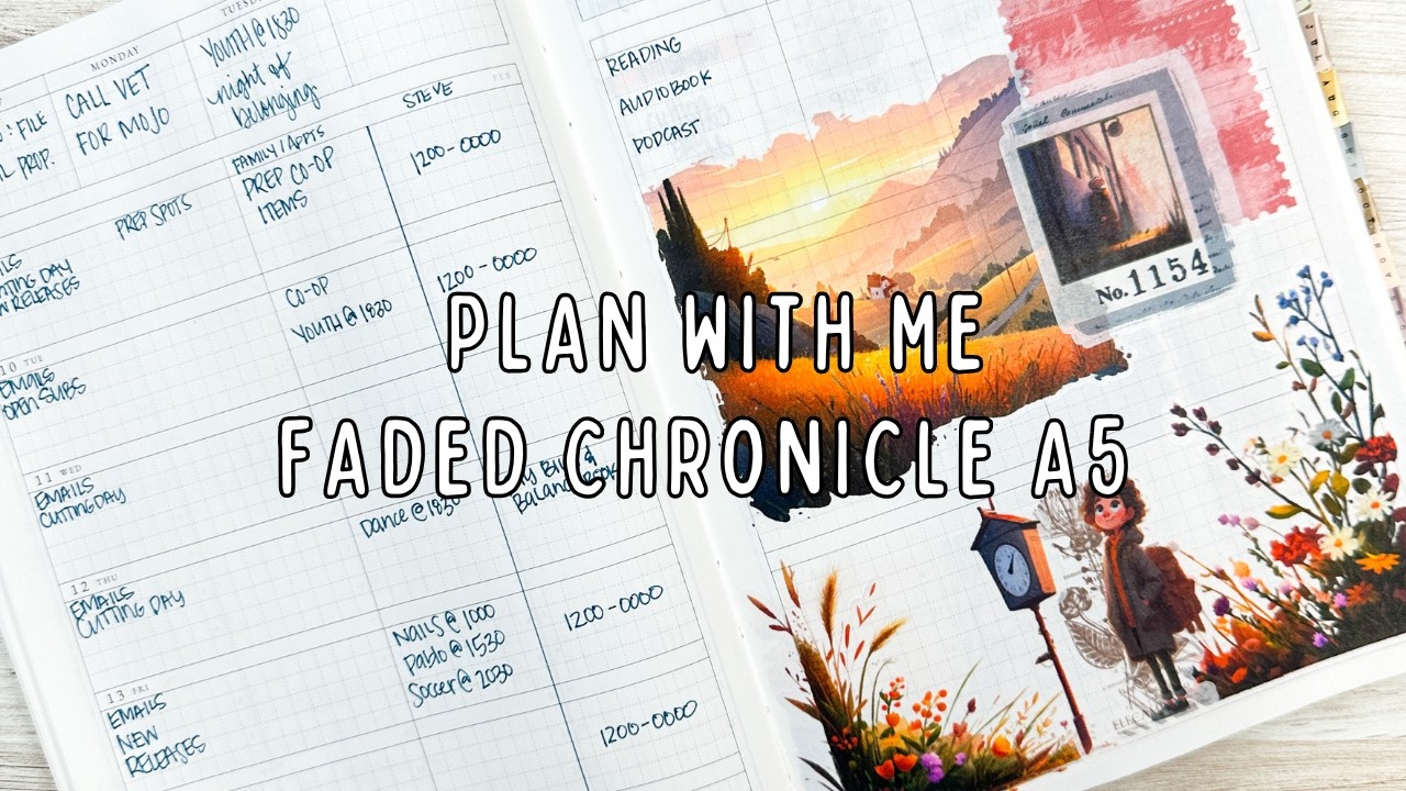 Plan With Me in My A5 | Sunlit Train to Somewhere Good | Holding Space in My Planner