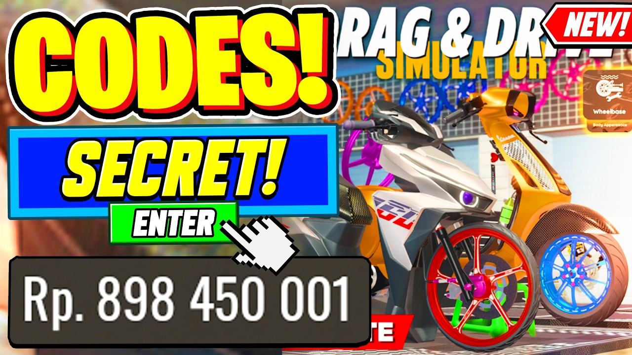⚠️Новое⚠️ ВСЕ РАБОЧИЕ КОДЫ для Drag Drive Simulator (май 2026 г.) - Коды для Roblox Drag Drive Si...
