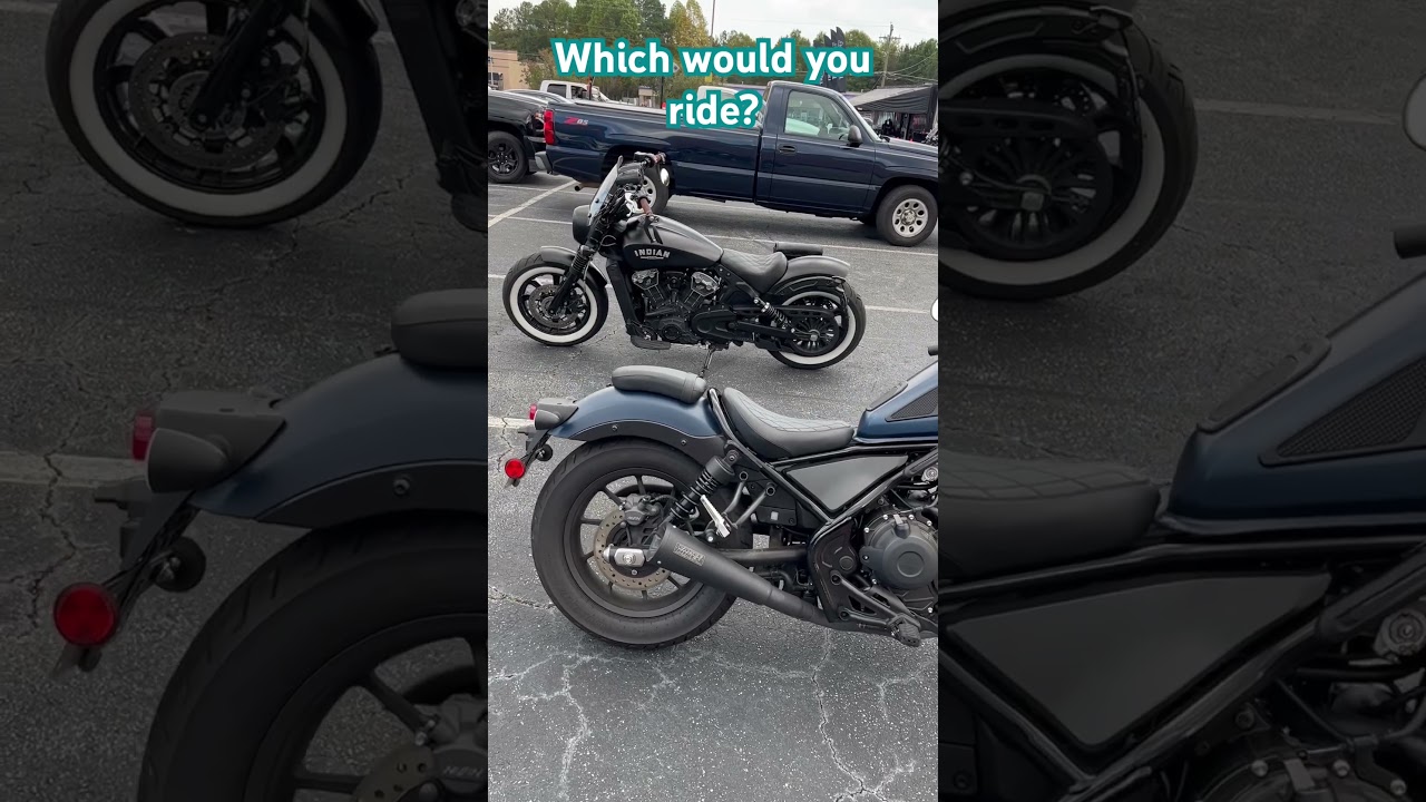 Indian Scout or Honda Rebel? #indianmotorcycle #rebel500 #motorcycle