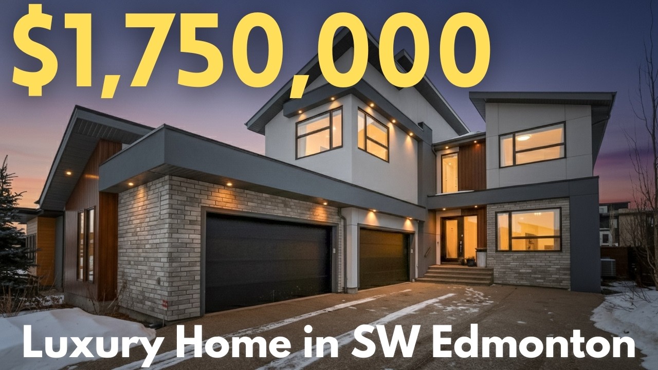 One of SW Edmonton’s Most Stunning Custom Luxury Homes | Full Home Tour