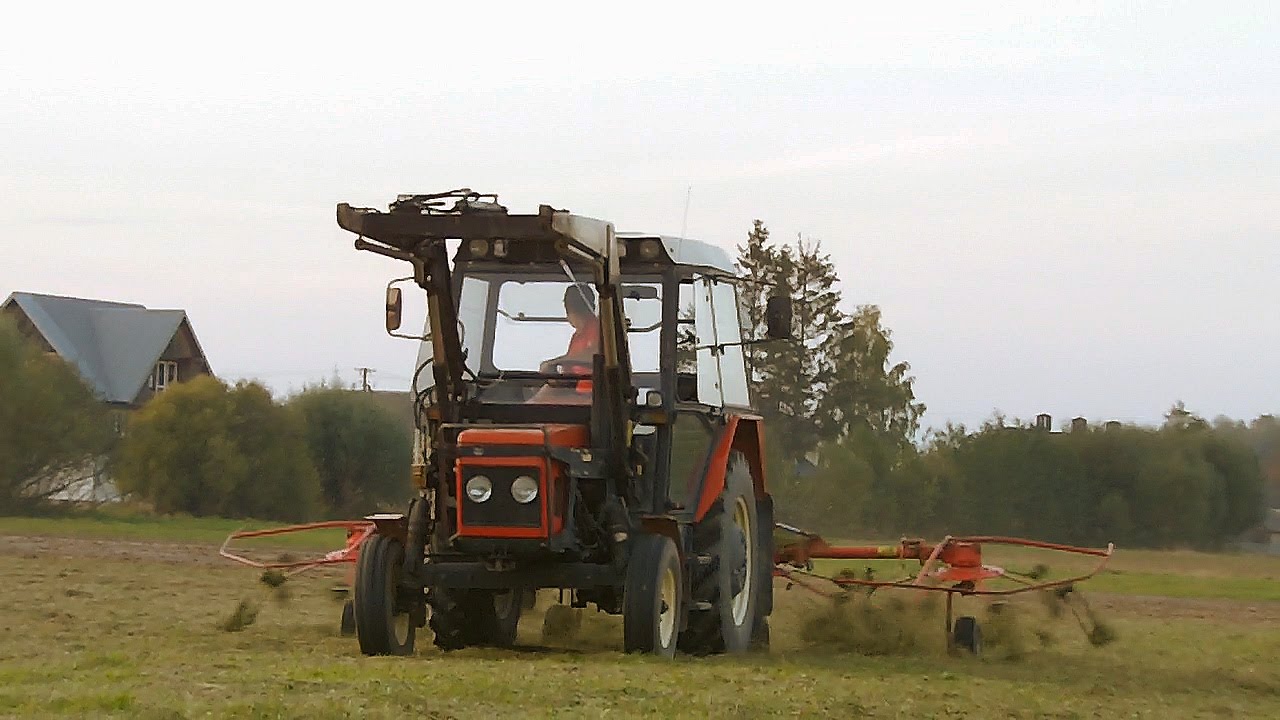 Sianokosy 2014/2015 Przetrząsanie Czyli Zetor 5211 & Spider w akcji !
