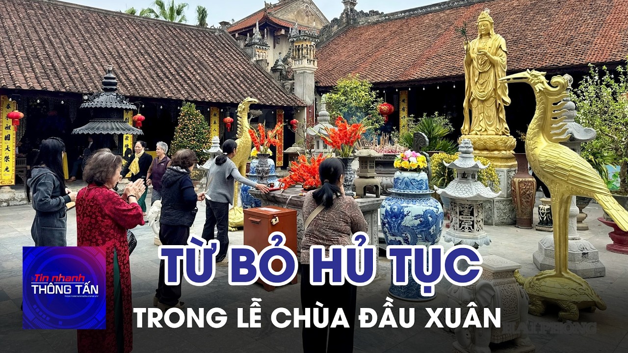 Quảng Trị từ bỏ hủ tục trong lễ chùa đầu xuân | Tin nhanh Thông tấn