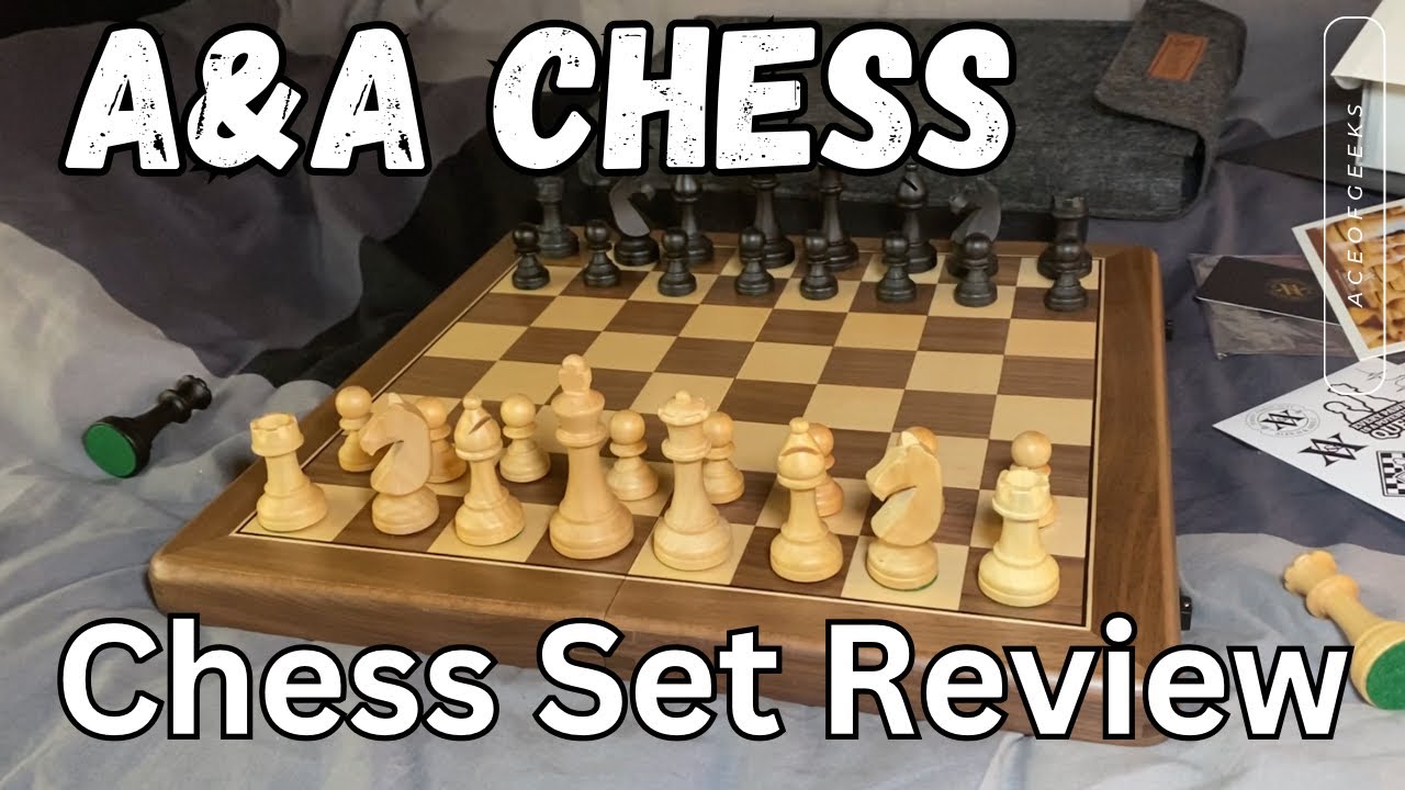 ОБЗОР Складных шахмат A&A CHESS Premium из натурального ореха