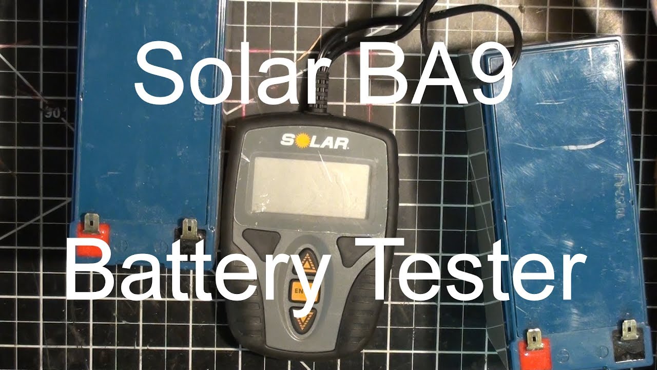 Solar BA9 12v car battery tester review