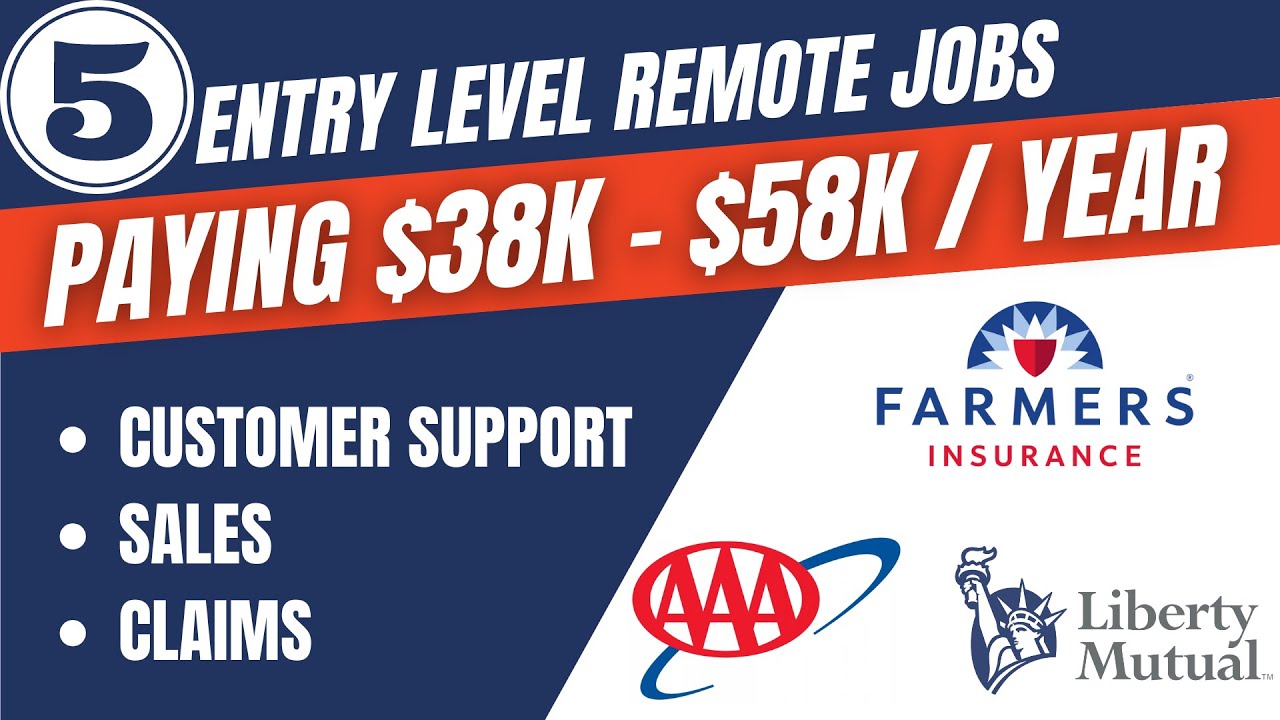 HIRING NOW! Entry level remote jobs - Insurance Field - No experience needed!