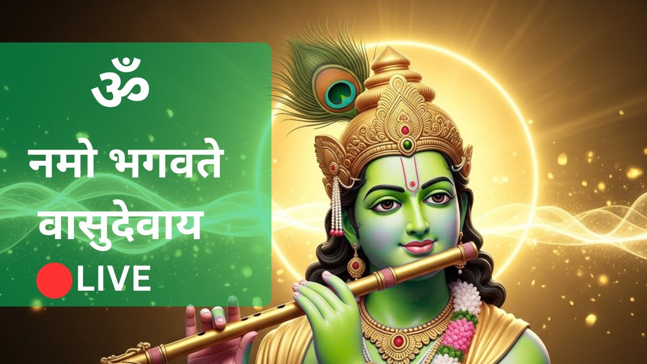 Krishna Mantra LIVE | Continuous Jap | Peace & Meditation