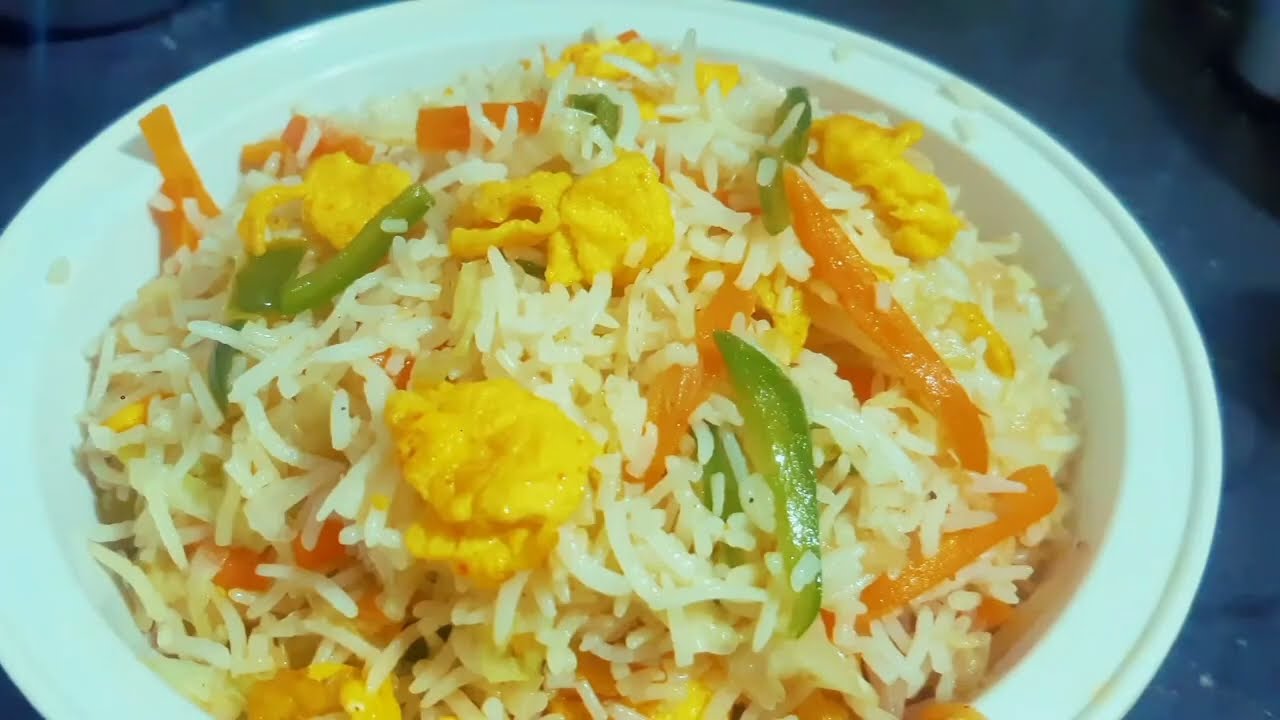Street Style Egg Fried Rice 🥚🔥|Healthy & Loaded Veggie Fried Rice😋