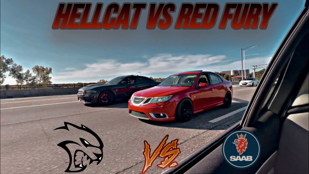 DODGE HELLCAT vs FBO SAAB 9-3 AERO XWD
