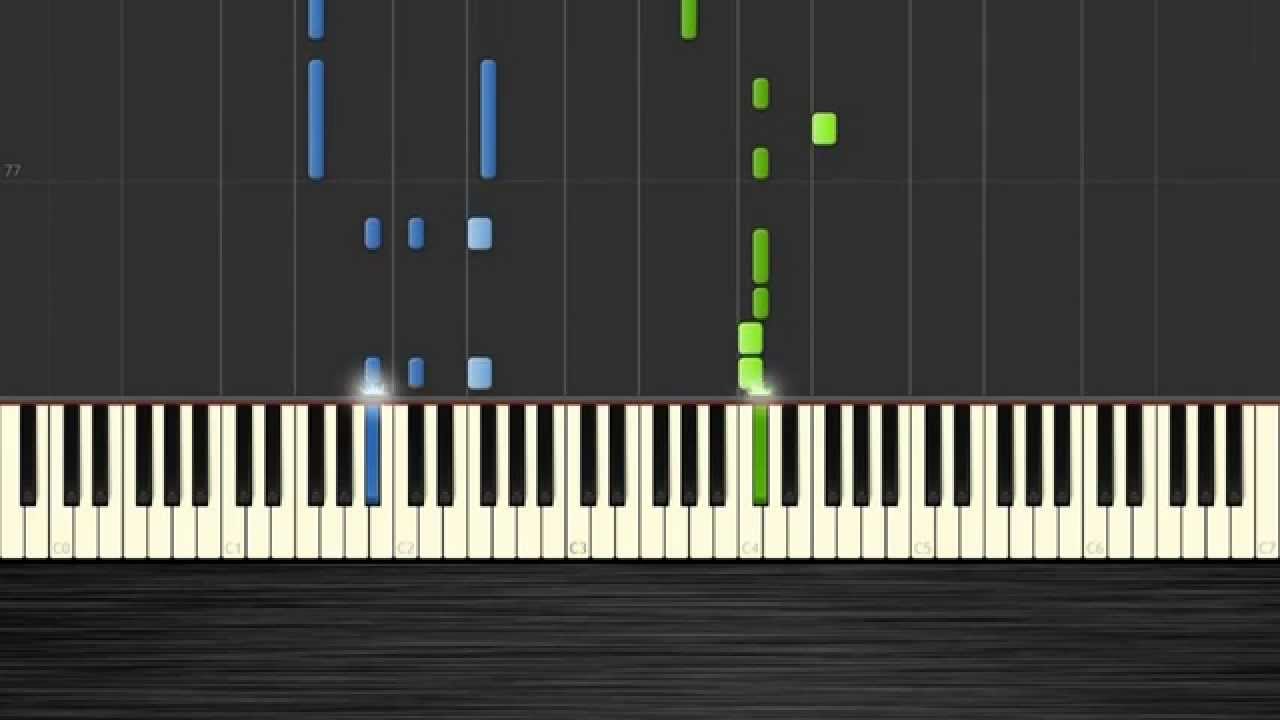 MAGIC! - Rude - Piano Tutorial (50% Speed) by PlutaX - Synthesia