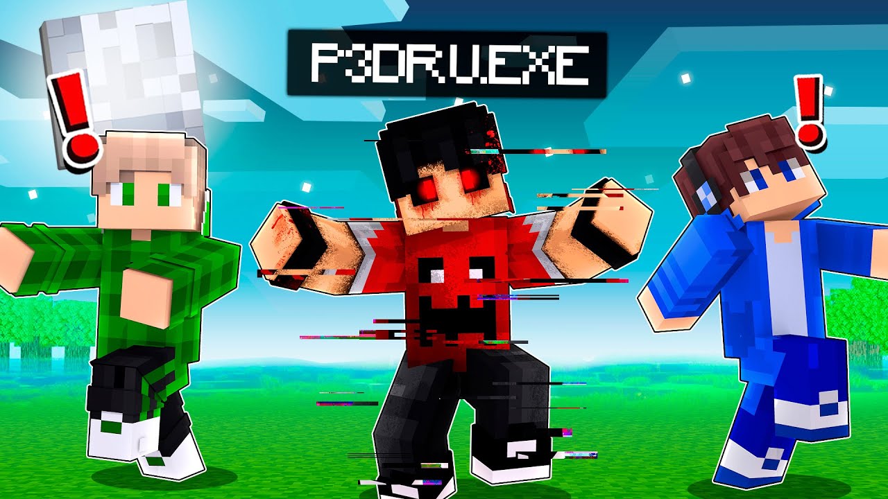 VIREI o P3DRU.EXE no Minecraft e assustei meus AMIGOS! &lsaquo;&lsaquo; P3DRU &rsaquo;&rsaquo;