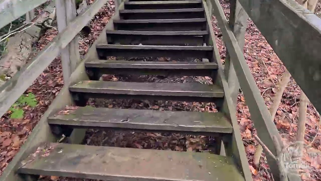 4K Trail POV - 262 Steps Down and 262 Steps up.