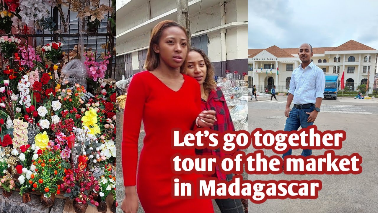 Let's go together tour of the market in Madagascar