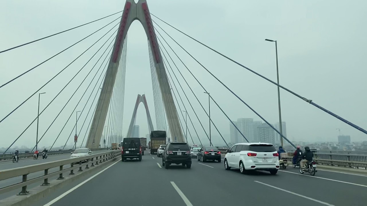 Đường phố Hà Nội _ Cầu Nhật Tân Hà Nội  23-12-2020