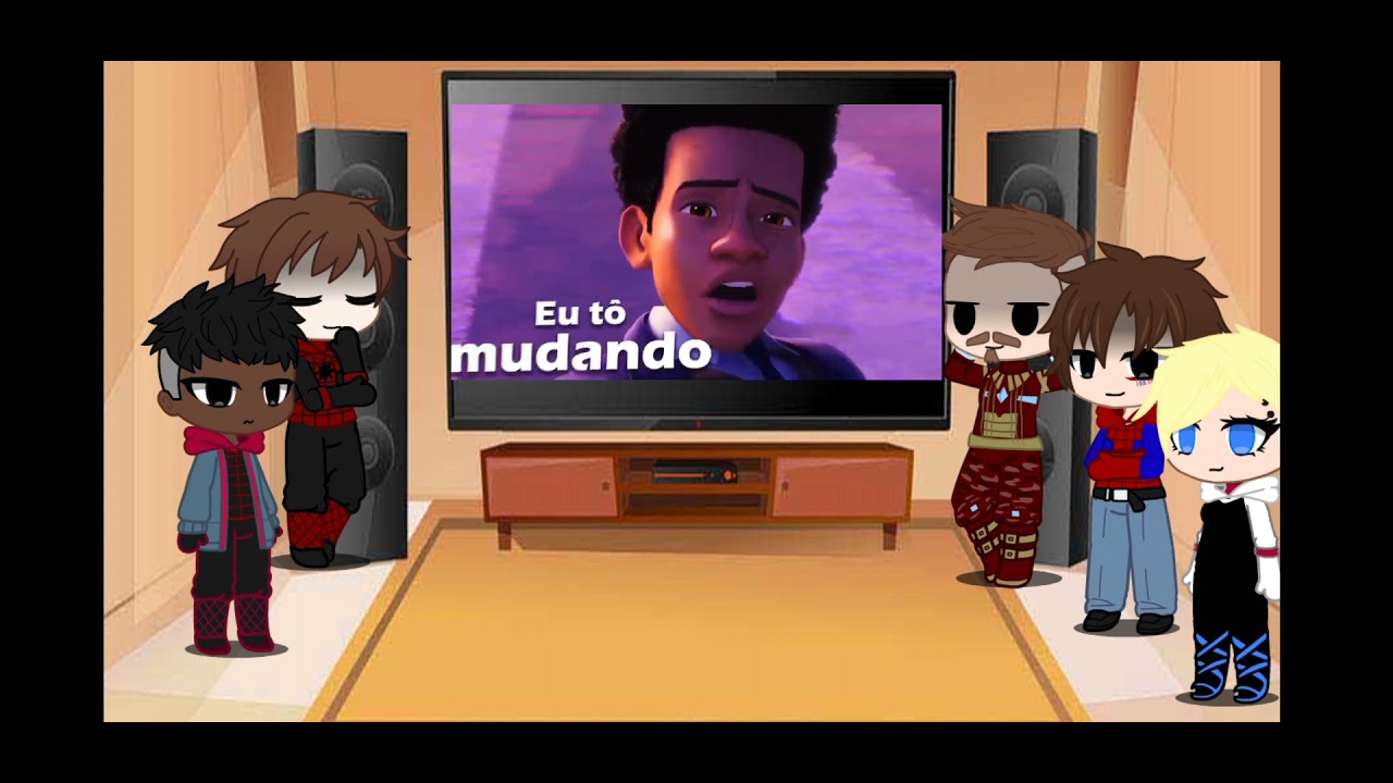 herois reagindo ao rap do Miles morales