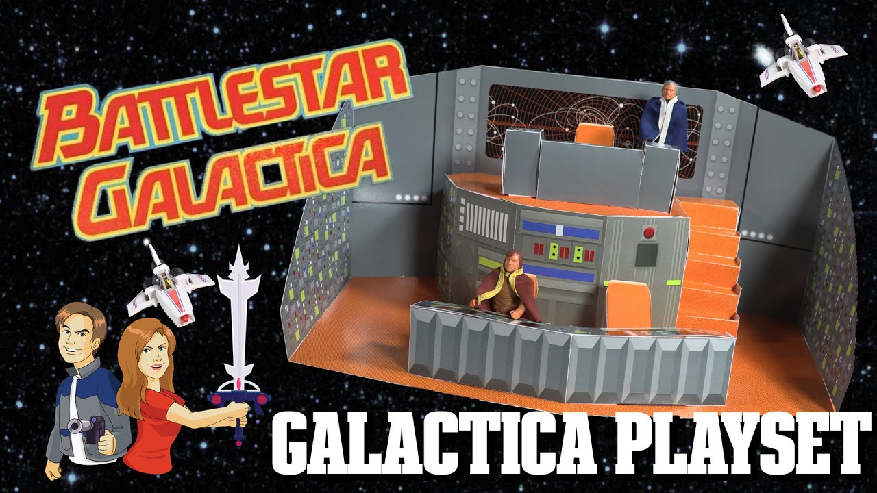 Battlestar Galactica Bridge Playset from Cardboard Agitprop!