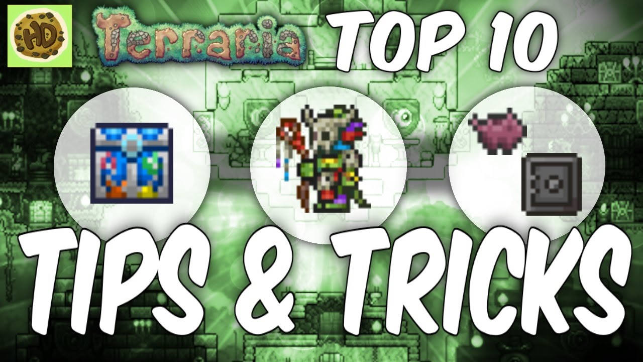 Terraria Top 10 TIPS & TRICKS | 1.3 secret guide | PC | XBOX1 | PS4