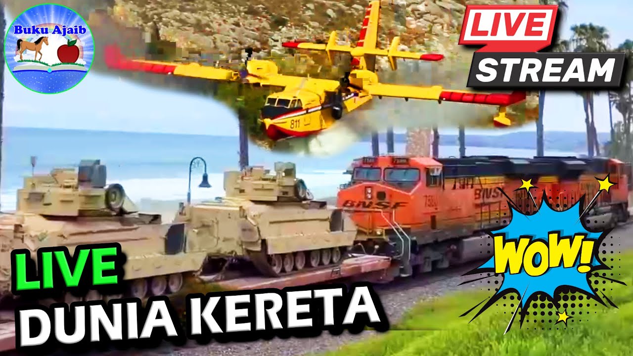 WAW!! Kereta Api dan Superhero di  Dunia Nyata - LIVE Streaming Buku Ajaib