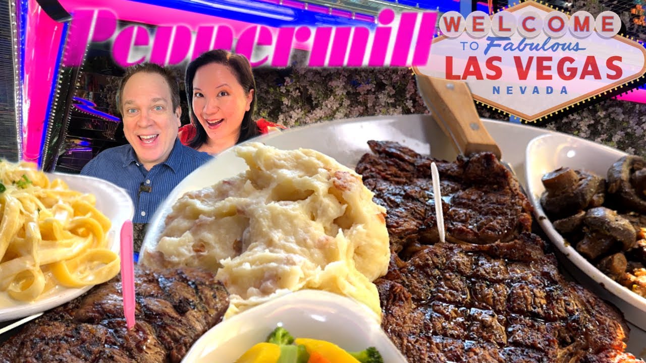 Мы съели самый ДОРОГОЙ стейк в ресторане The Peppermill в Лас-Вегасе 🥩