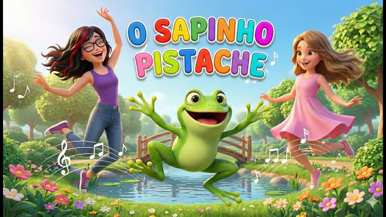 O Sapinho Pistache 🐸 Pula Pula e Dança! | Música Infantil Animada