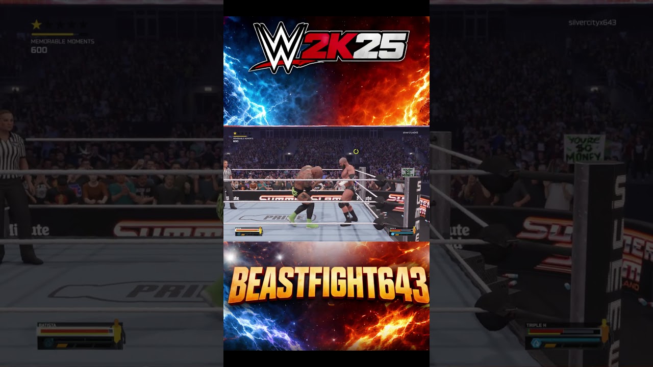 Triple H vs Batista INSANE Reversal Battle! | WWE 2K25 PS5#wwe #wwe2k26 #wwe2k25 #shorts #viral