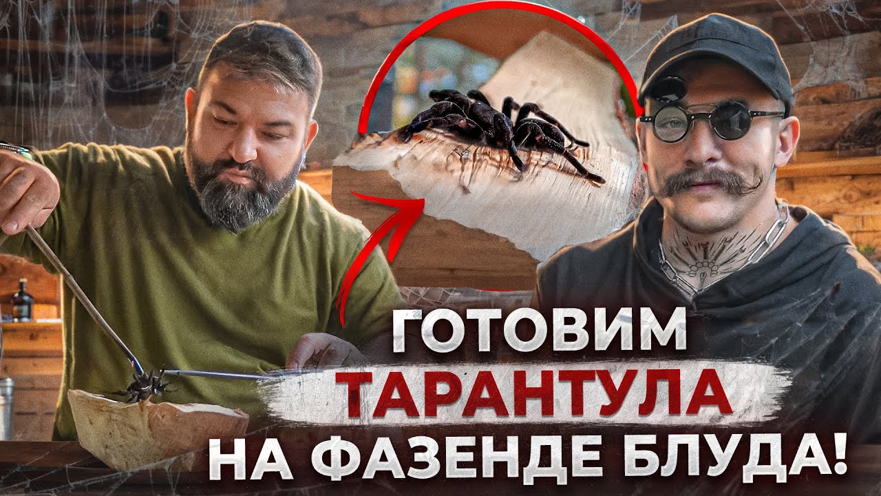На что похож ТАРАНТУЛ на вкус? Готовим на фазенде у Блуда!