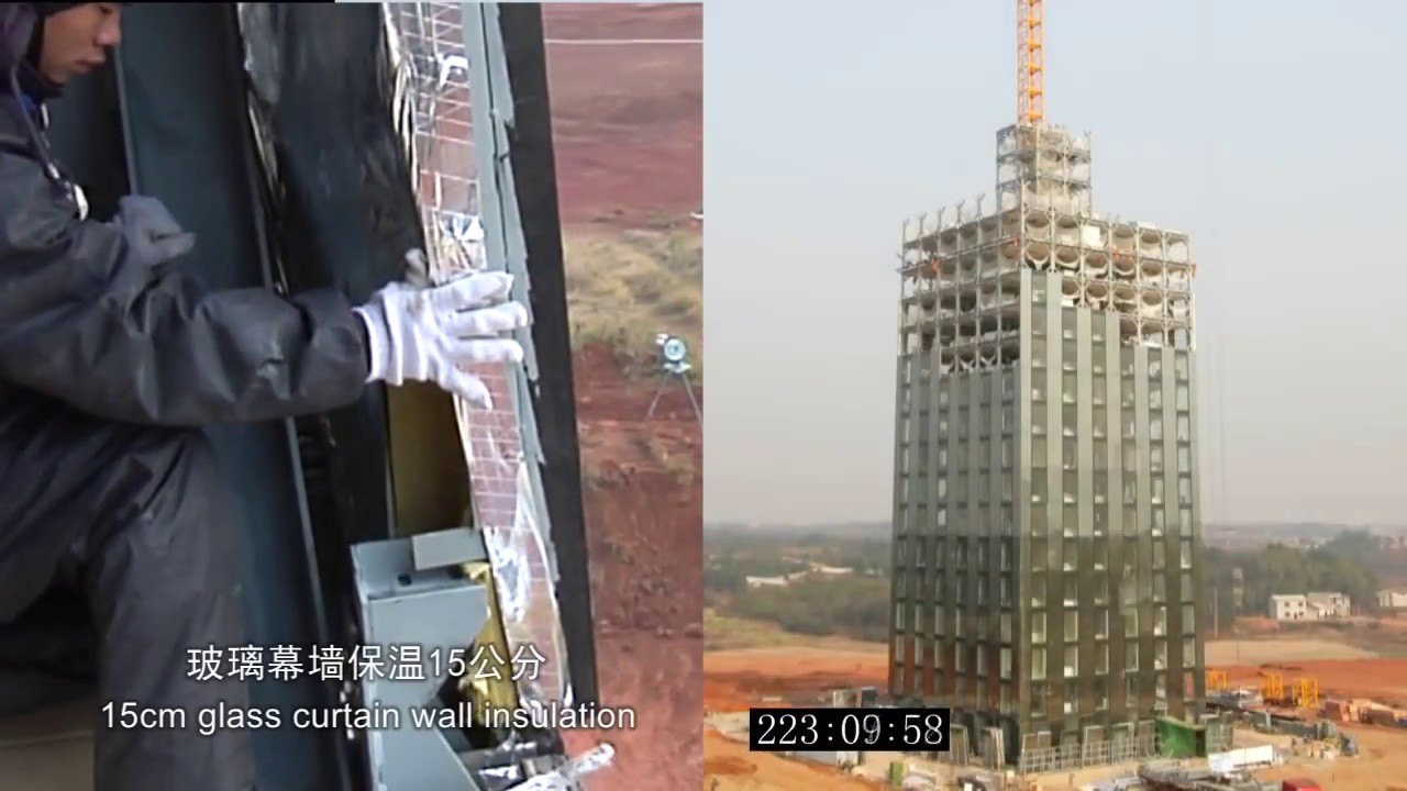 30-story building built in 15 days! Construction time lapse of J57, Changsha, China.