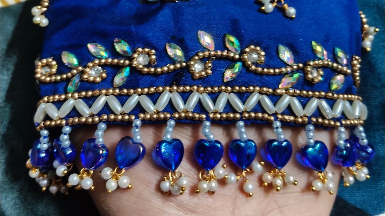 Bridal Blouse Sleeves hangings design #8#diy 