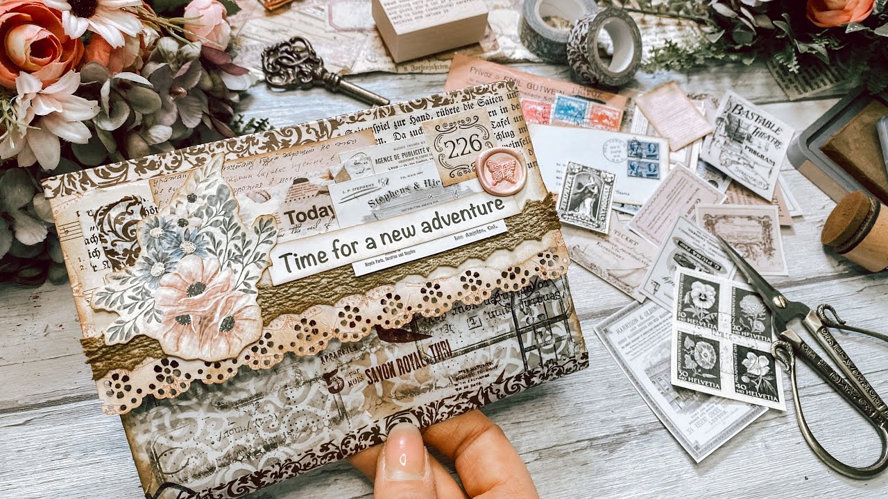 Junk Journal / deutsch / Papier Organizer aus Umschl&auml;gen