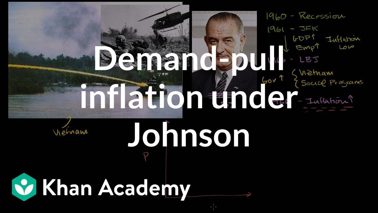 Demand-pull inflation under Johnson | Macroeconomics | Khan Academy