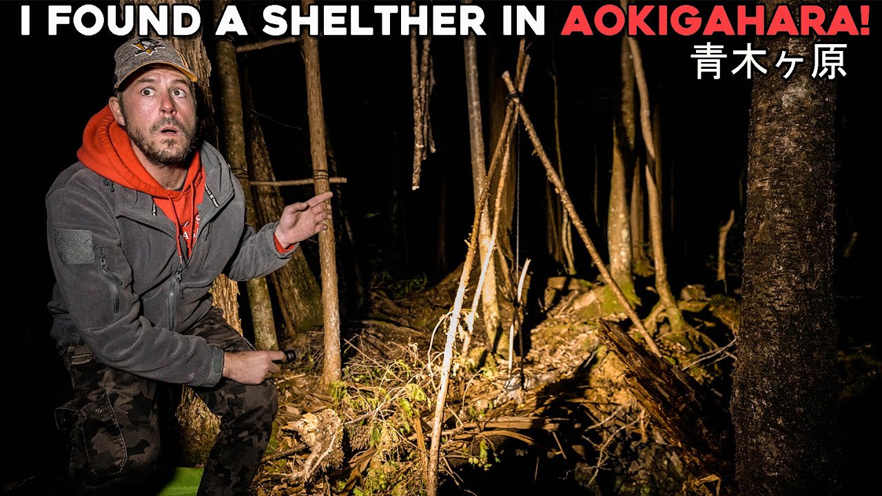 (WARNING) I Found a Makeshift Shelter in Japan's HAUNTED FOREST (Aokigahara 青木ヶ原)