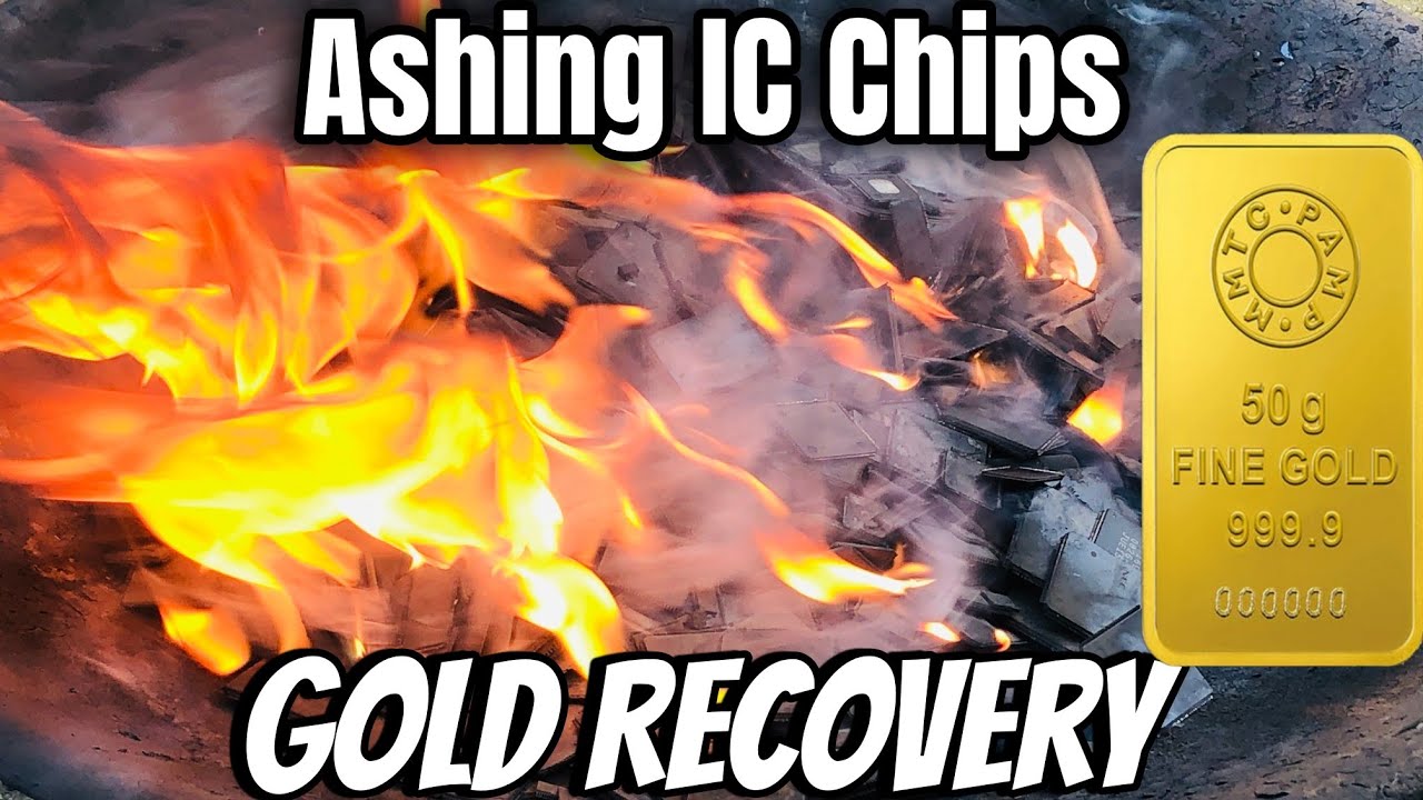 Ashing IC Chips Gold Recovery | Recover Gold From IC Chips | Gold Recovery