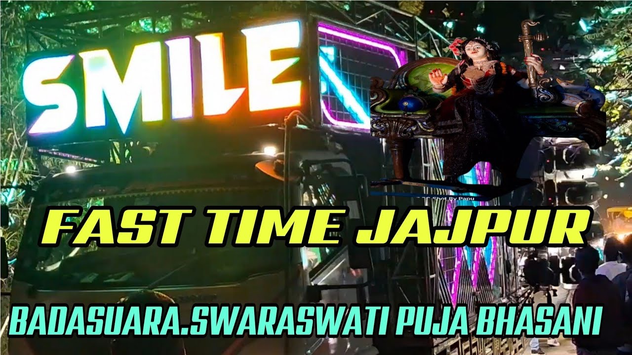 DJ SMILE FAST TIME JAJPUR BADASUARA SWARASWATI PUJA BHASANI2026#DJSMILE#