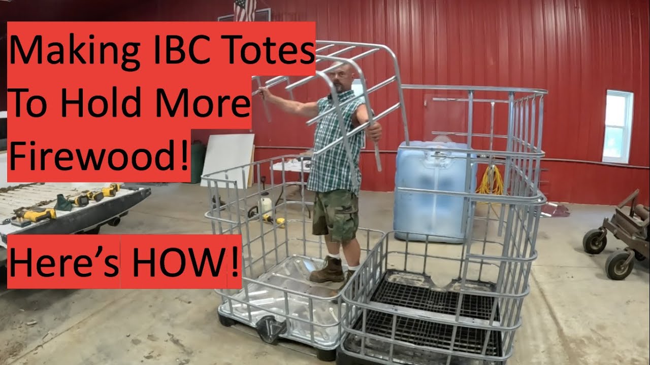 How to... Hold More Firewood in Every IBC Tote #firewood