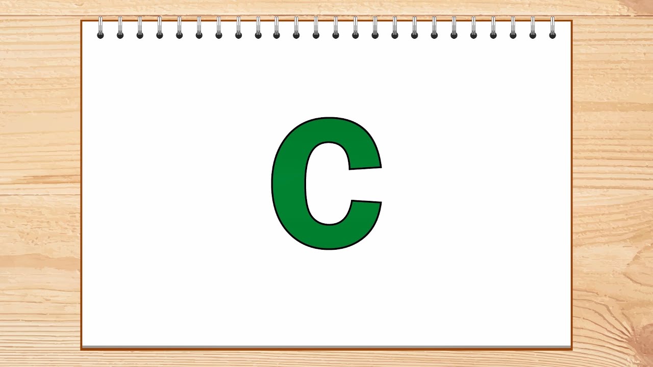 C Harfi Nasıl &Ccedil;izilir? - C Harfi Boyama