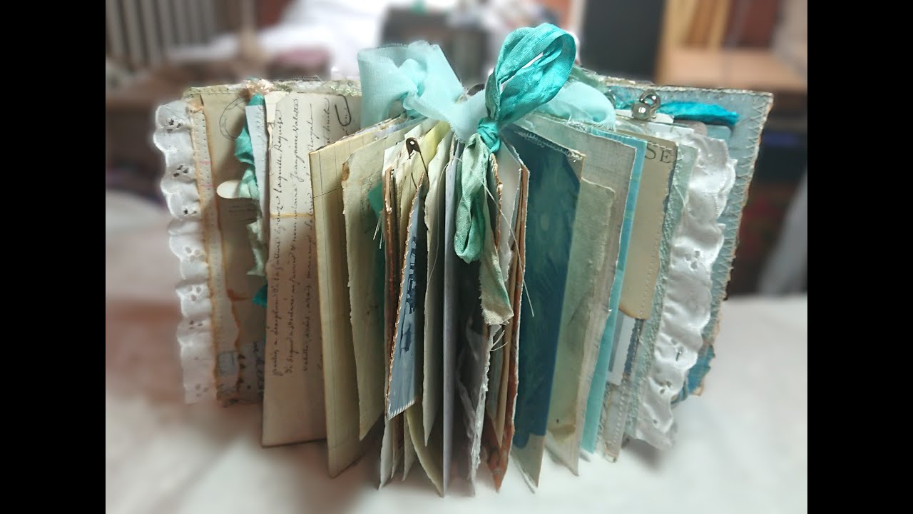 Vintage junk journal flip through, 'the quiet sea' (SOLD), plus a paper recommendation.