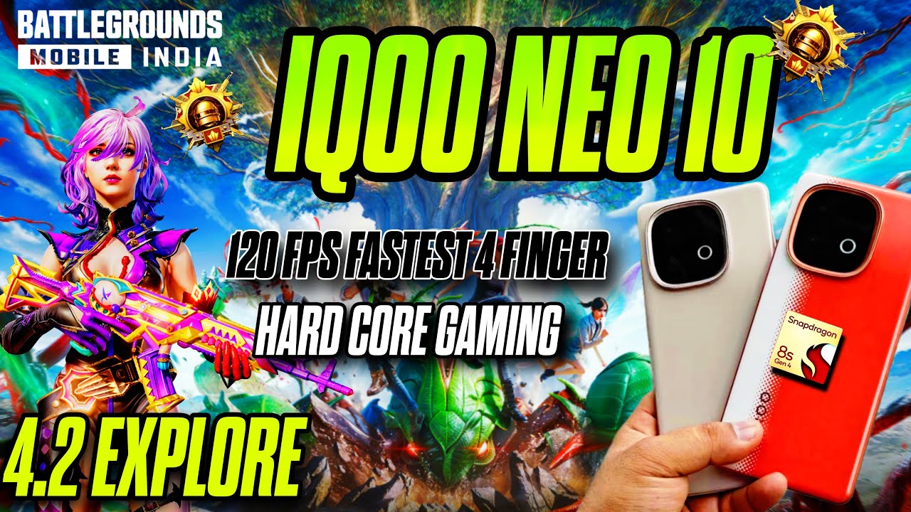 FINALLY 4.2 BGMI | IQOO NEO 10 120 FPS TEST🔥|UPDATE ORIGIN OS 6