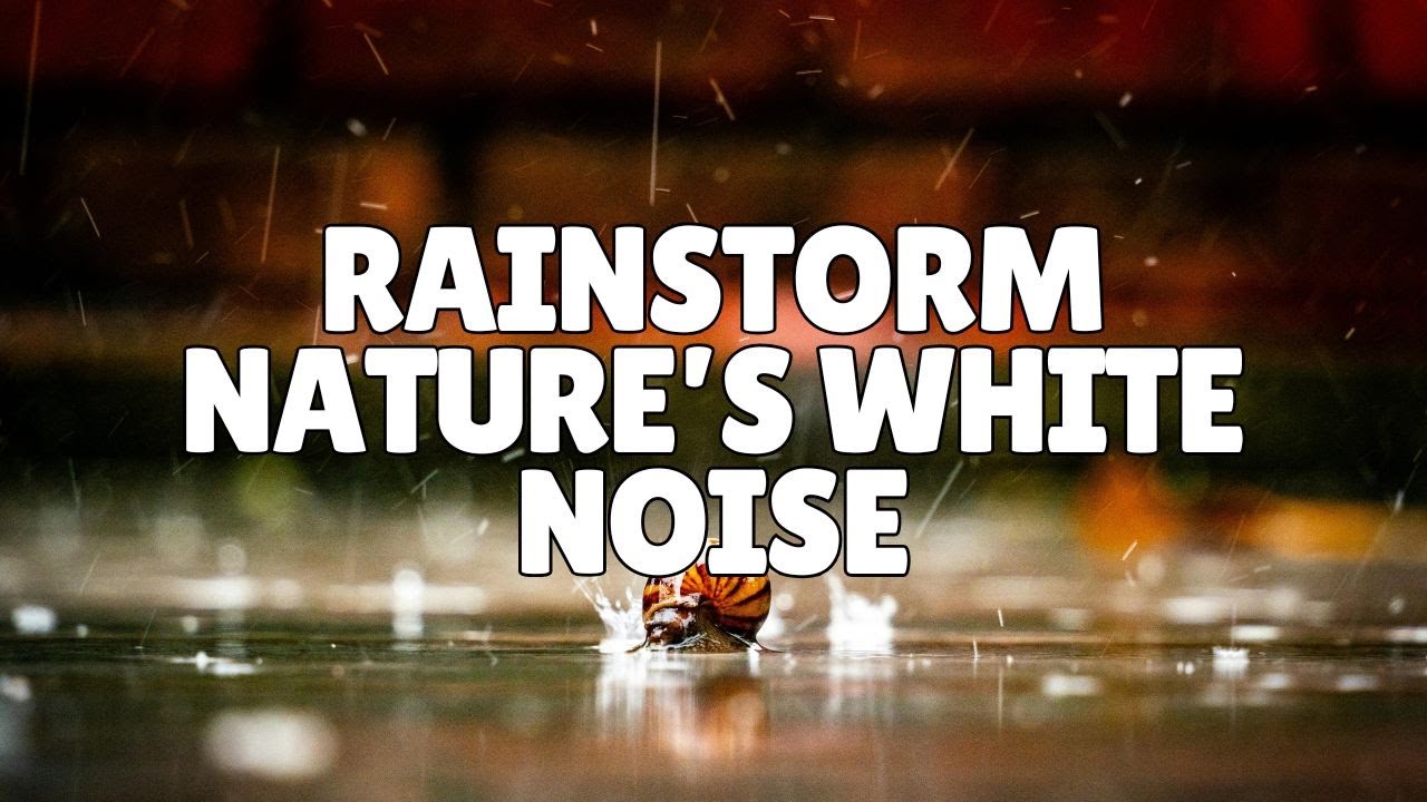 Rainstorm Therapy Session 🌧️ Nature&rsquo;s White Noise Machine For Deep Sleep